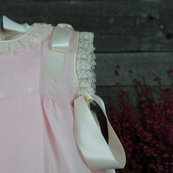 Magnificent italian  cotton linen dress