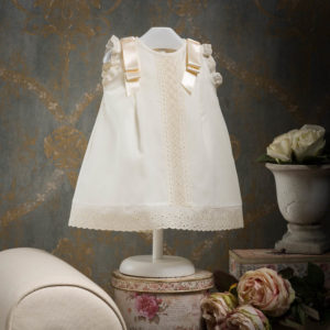 Batiste and embroidered cotton lace dress
