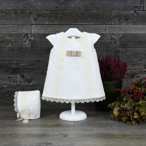 Baby dress in Jacquard fabric