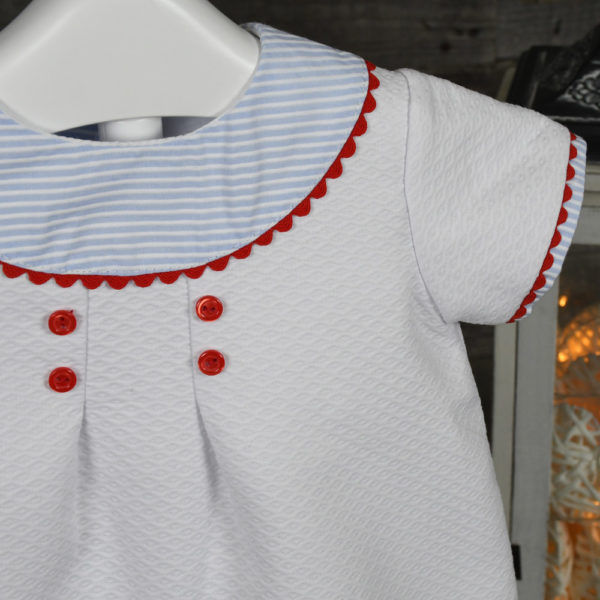 Sailor style baby romper