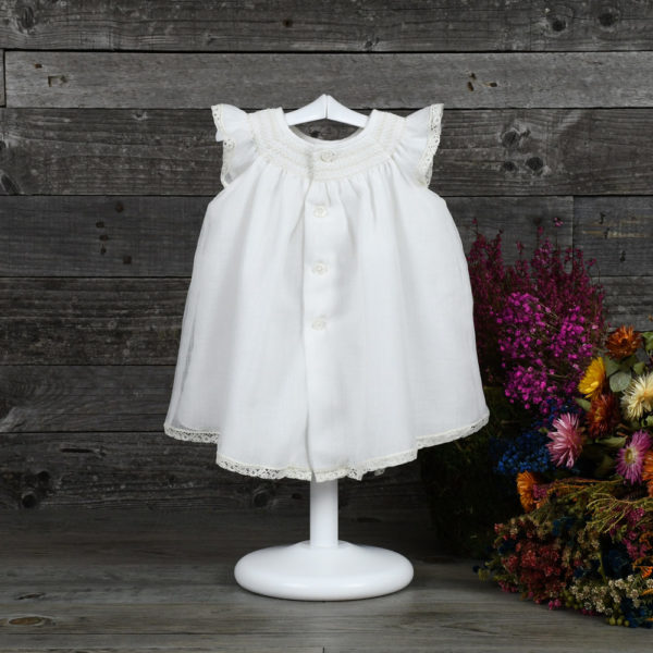 Short dress and bloomers set in linen