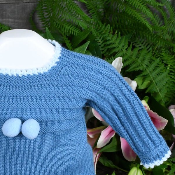 Baby knit and Viyella two piece set