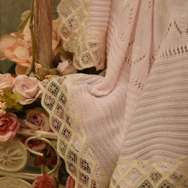 Fine knit shawl