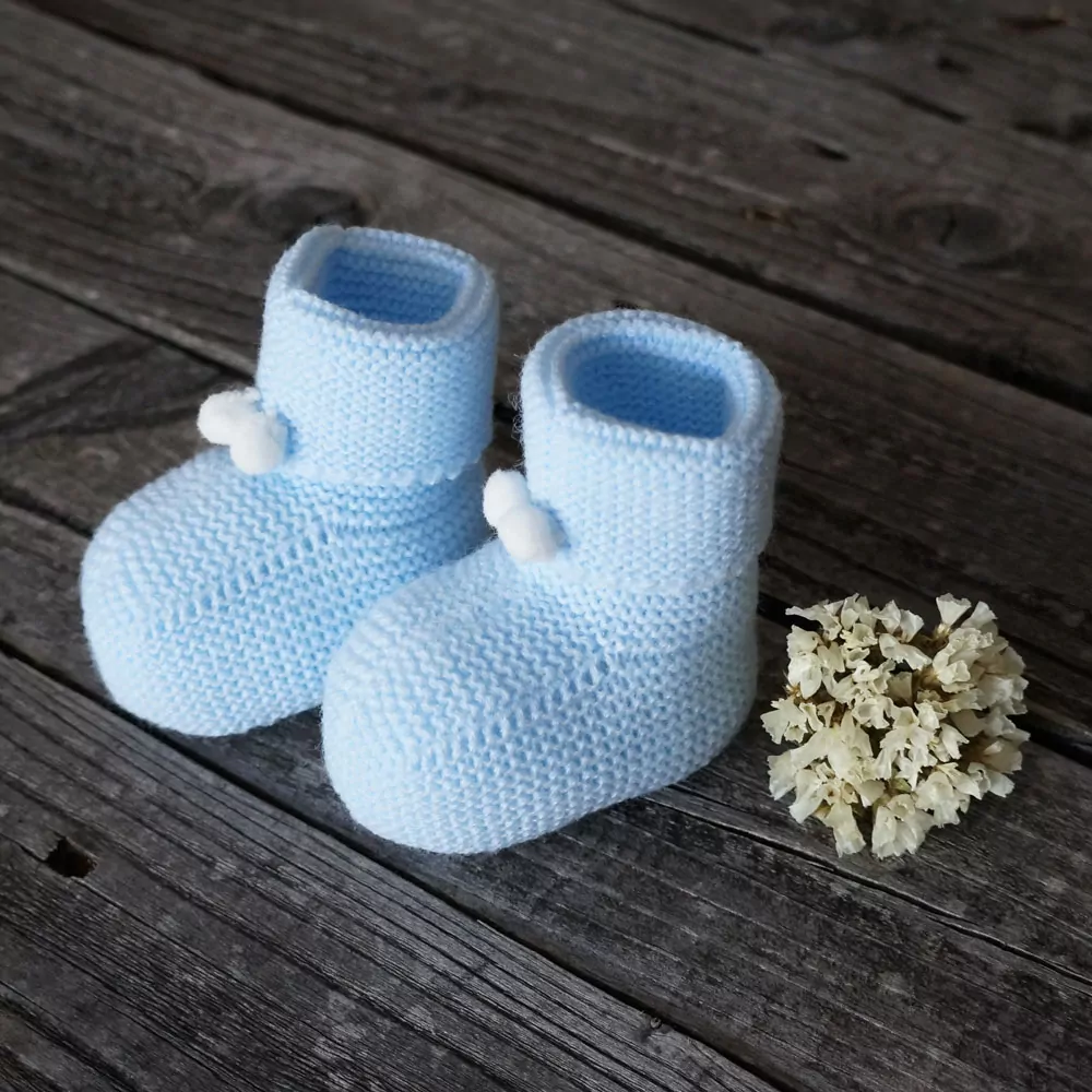 Patuco botita celeste