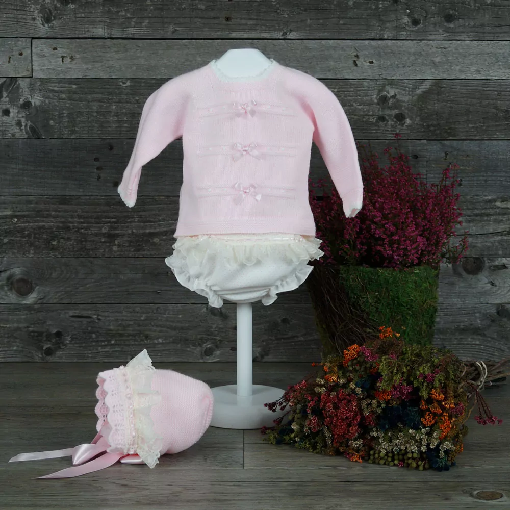 Conjunto tres piezas rosa