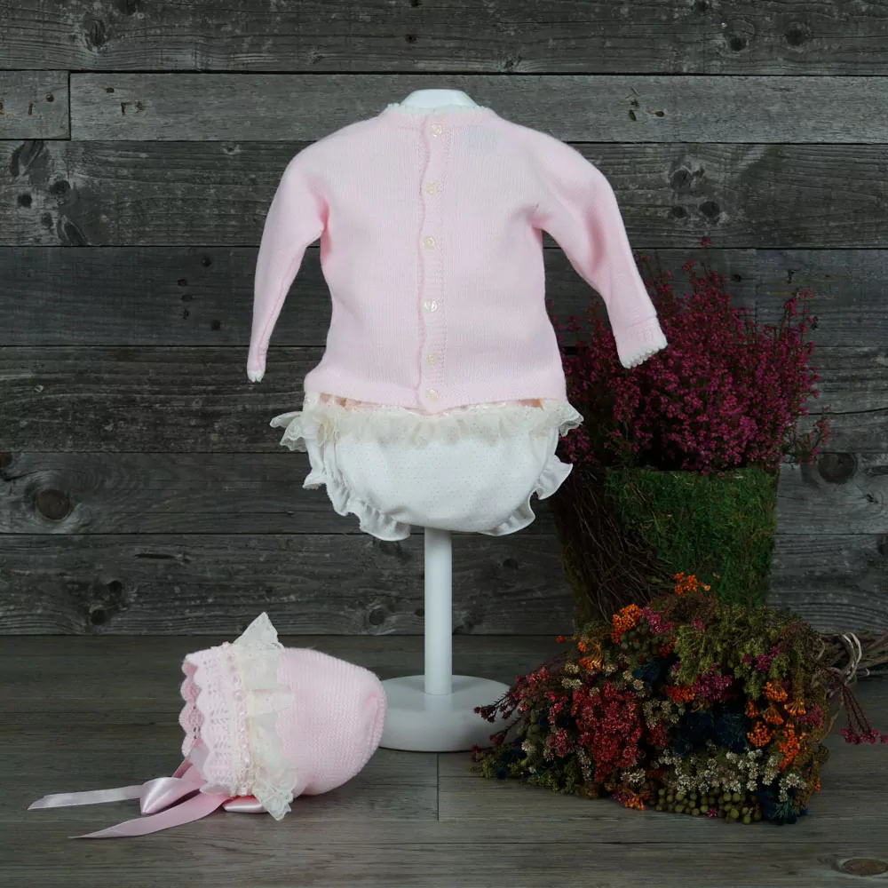 Conjunto tres pioezas rosa