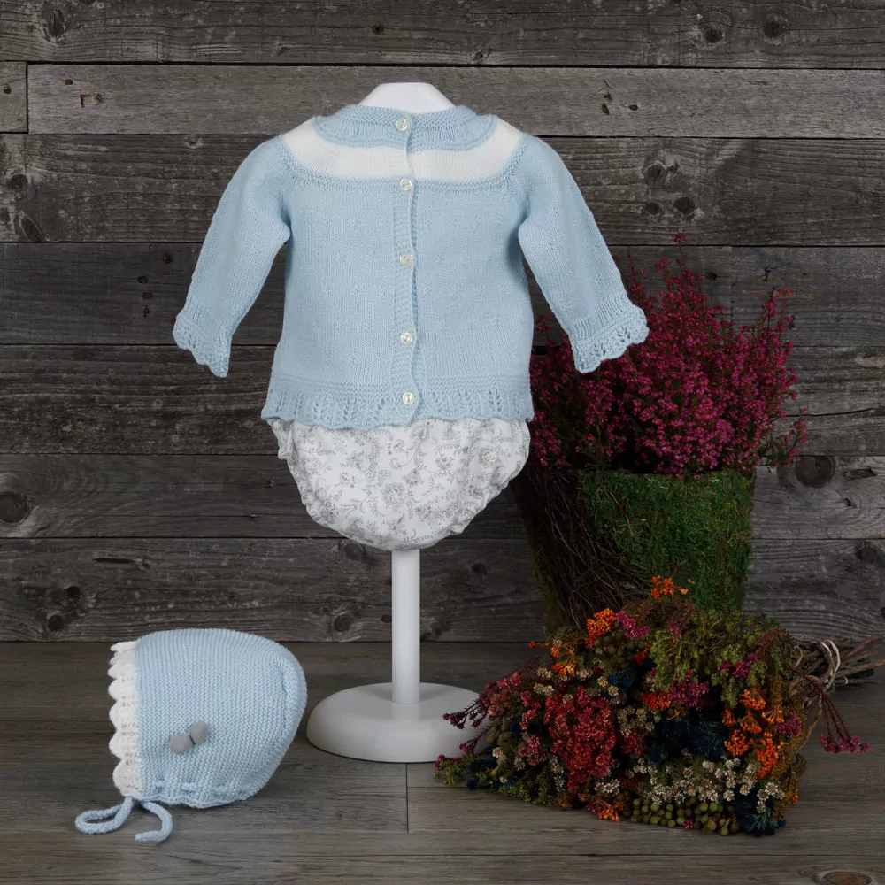 Conjunto de tres piezas azul empolvado - Imagen 2