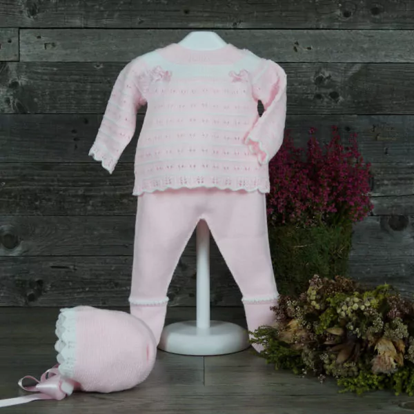 Three piece knitted set