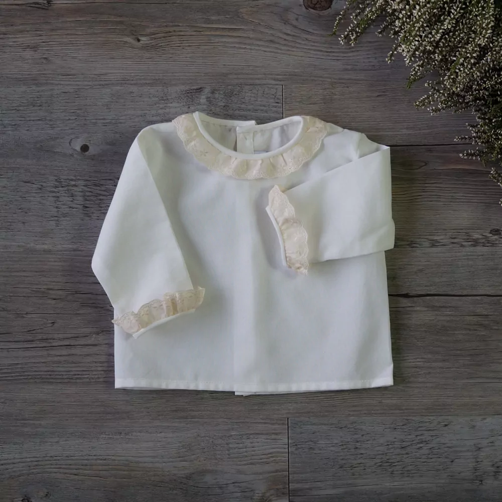 Camisa batista marfil