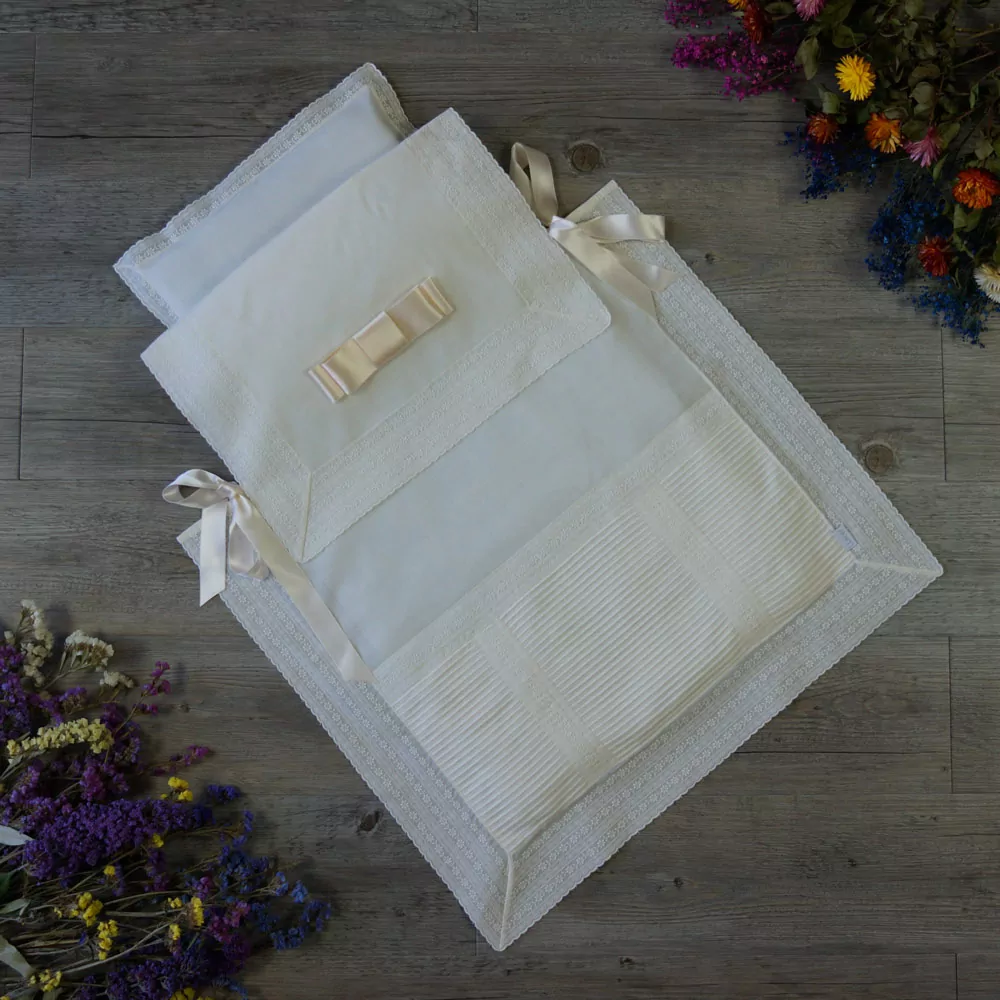 Saco colcha lencero con jaretas