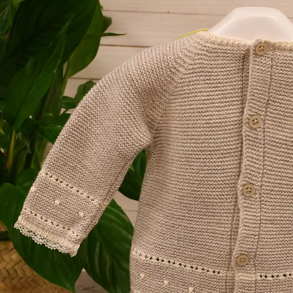 Traje de punto tres piezas topo - Imagen 4