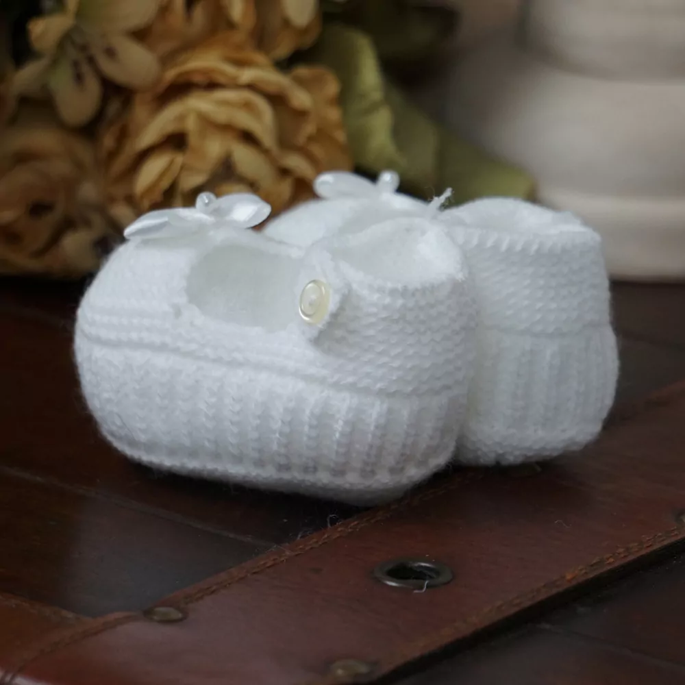 Patuco sandalia de punto color blanco - Imagen 3