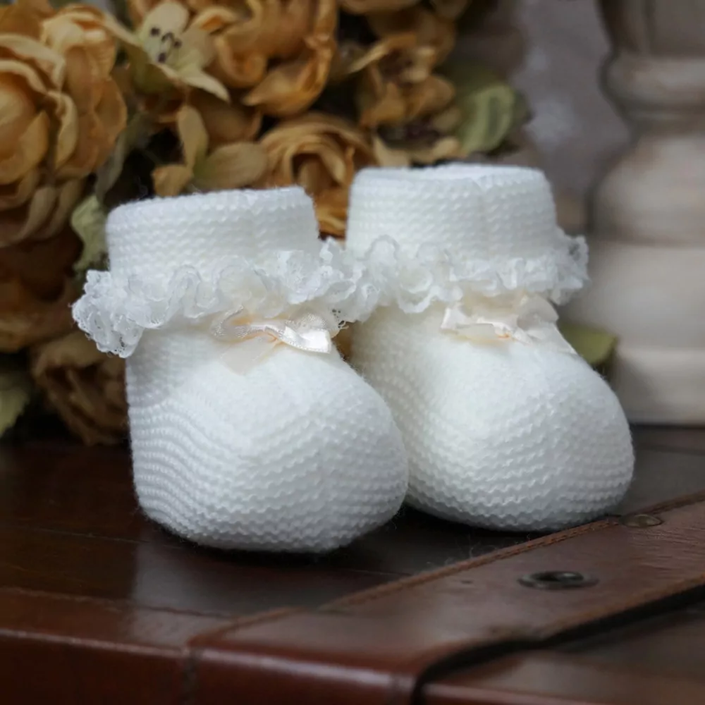 Patuco bota de punto crudo