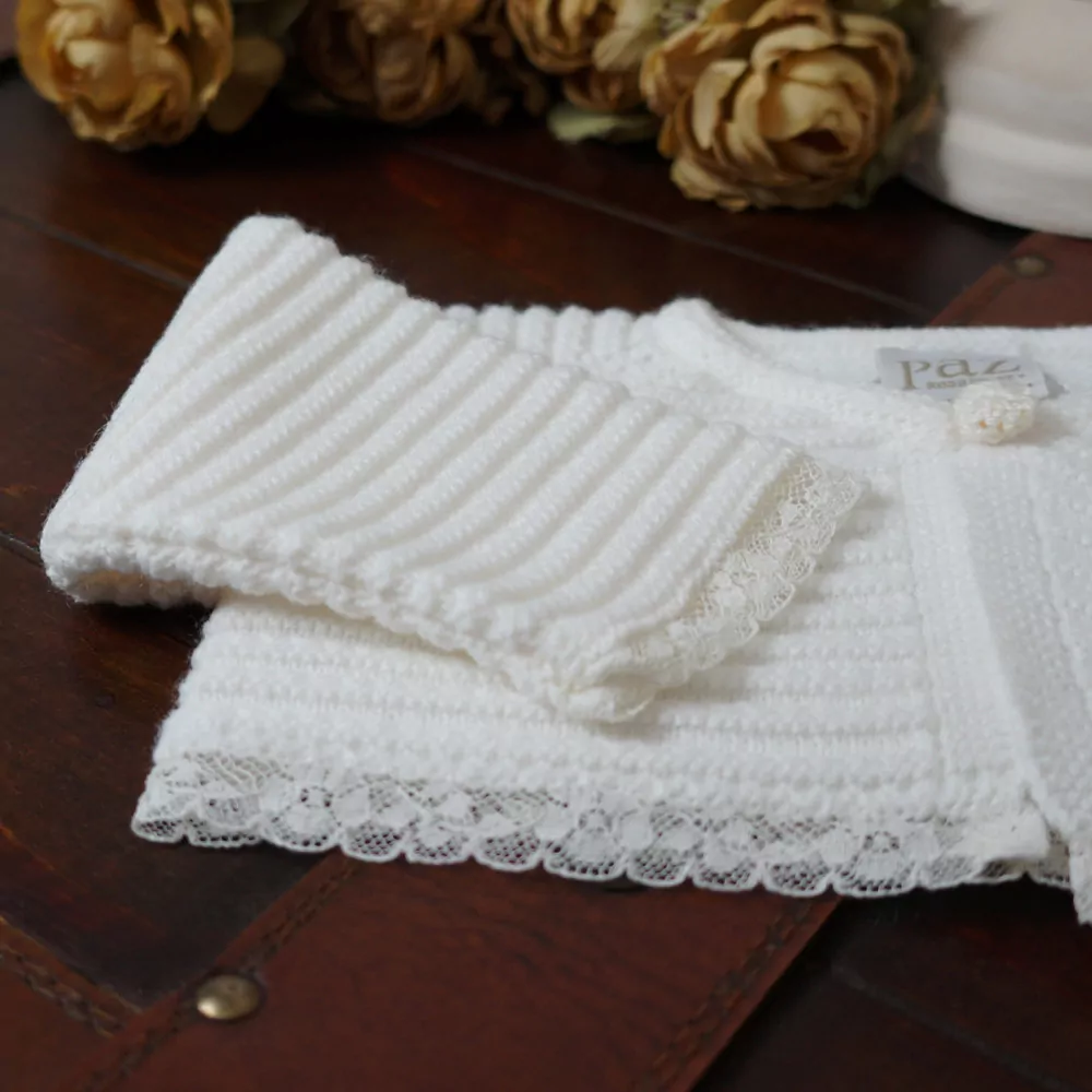 Conjunto de chaqueta y capota de punto - Imagen 2