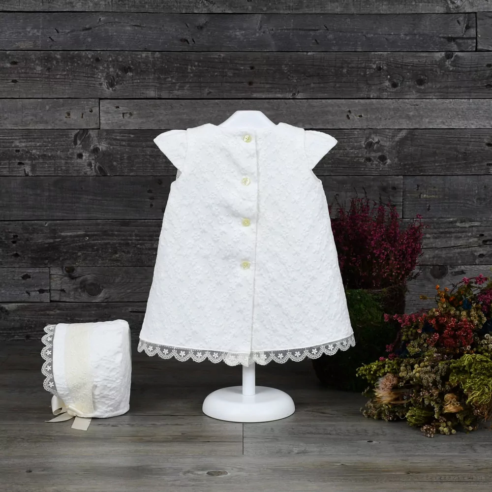 Baby dress in Jacquard fabric - Image 3