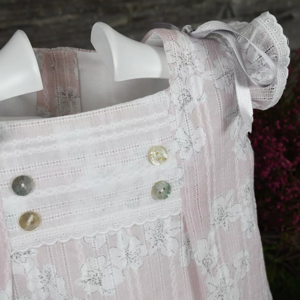 Printed muslin baby girls dress - Image 2