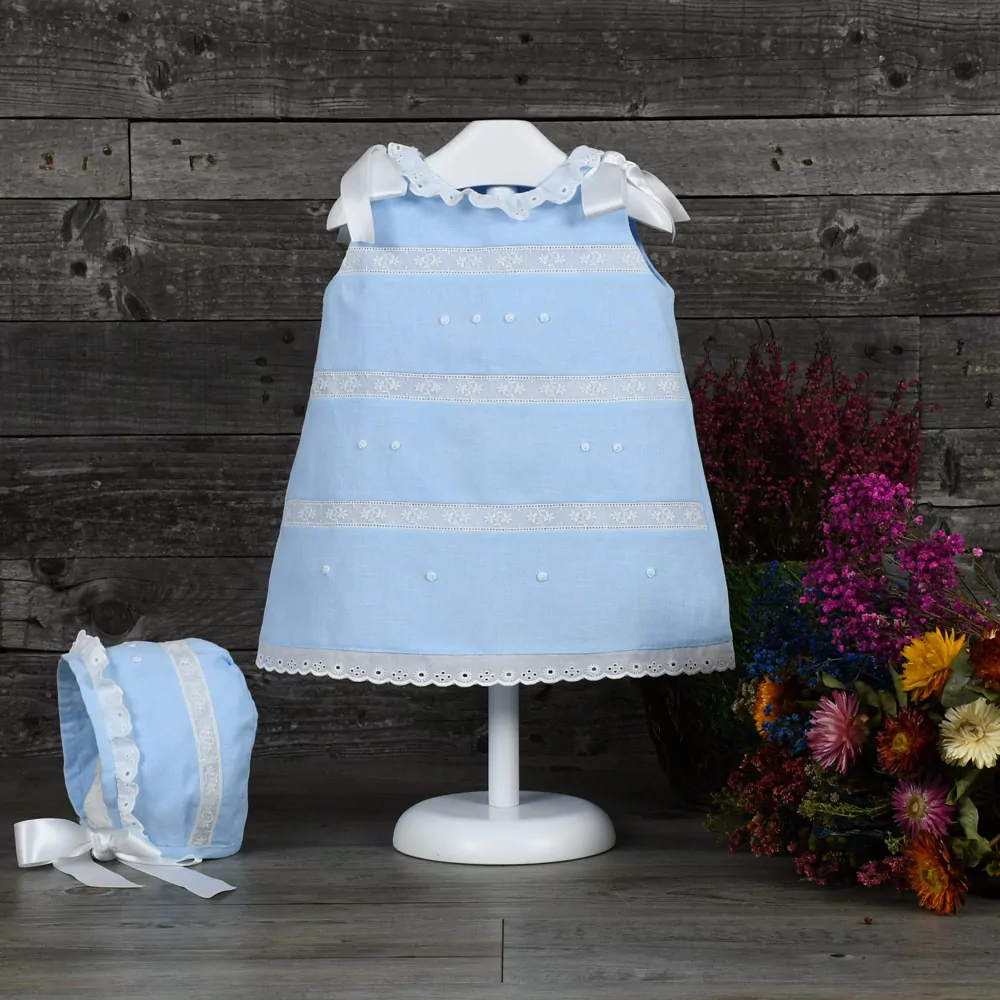 Linen baby dress