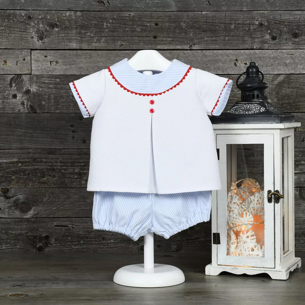 Conjunto de dos piezas estilo marinero