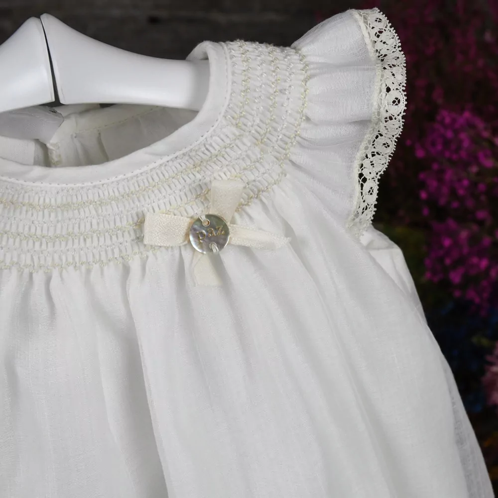 Vestido corto con punto smock y braguita - Imagen 2