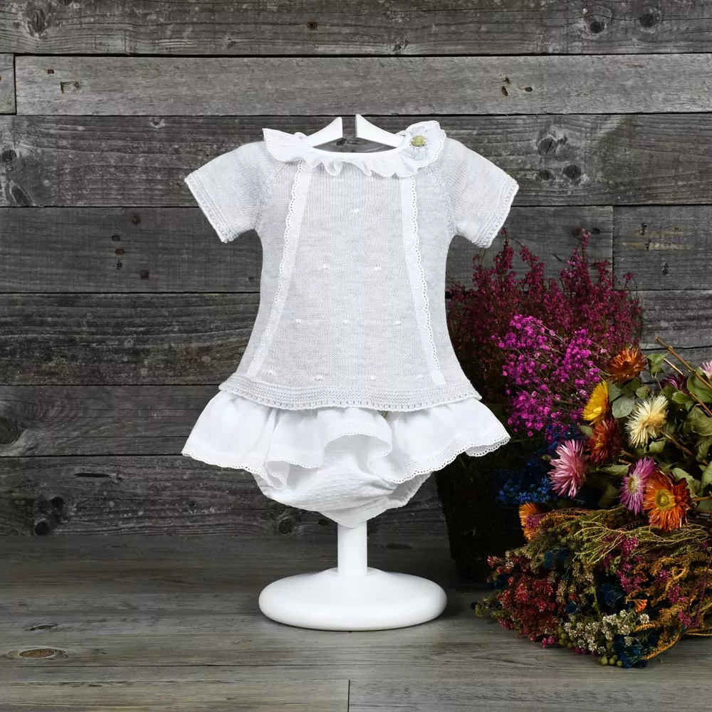 Baby sweater and bloomers set