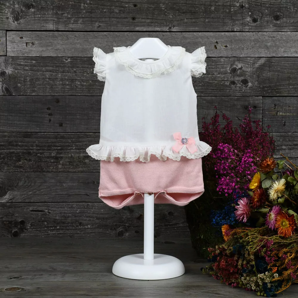 Body pelele de vestir en batista y perlé