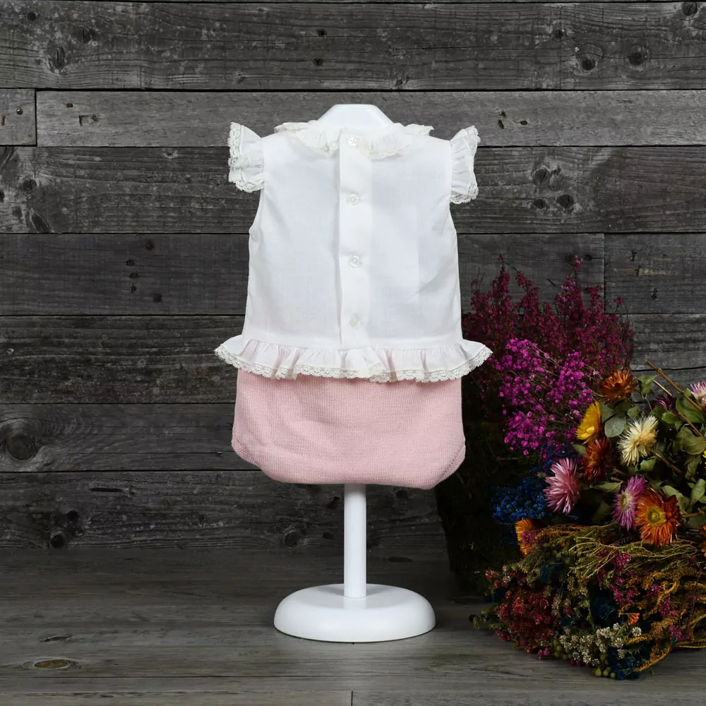 Body pelele de vestir en batista y perlé - Imagen 2