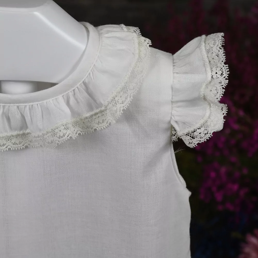 Body pelele de vestir en batista y perlé - Imagen 3