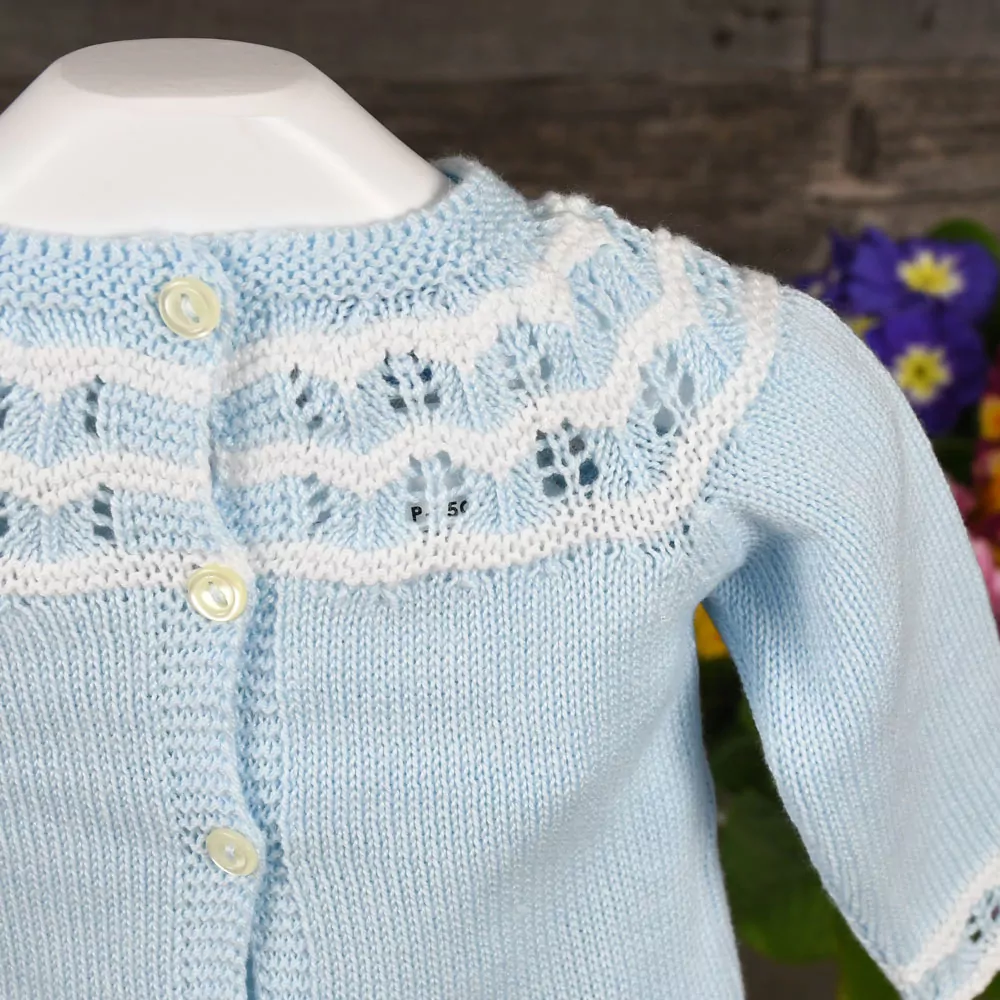 Conjunto jersey, polaina y capota en perlé - Imagen 2