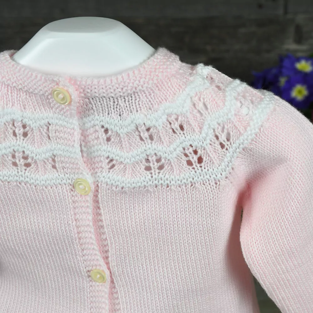 Conjunto jersey, polaina y capota en perlé - Imagen 3