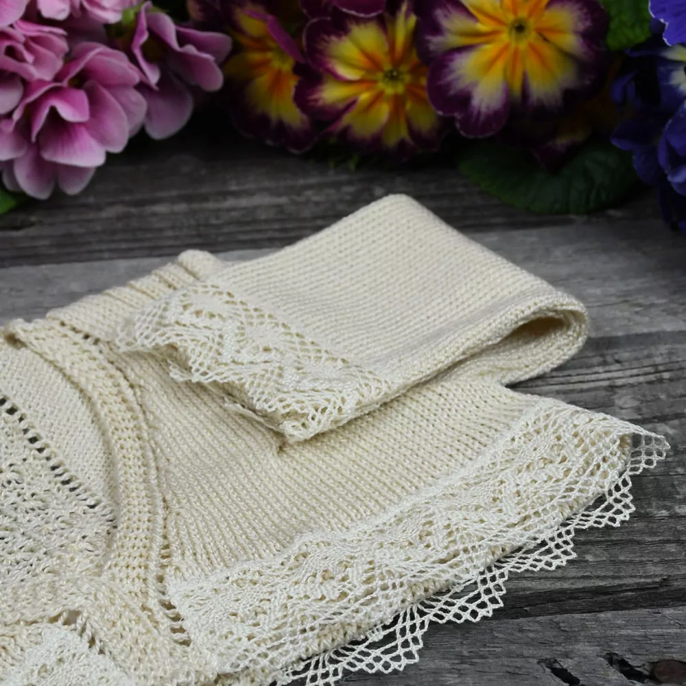 Chaqueta rebeca en perlé de algodón - Imagen 2