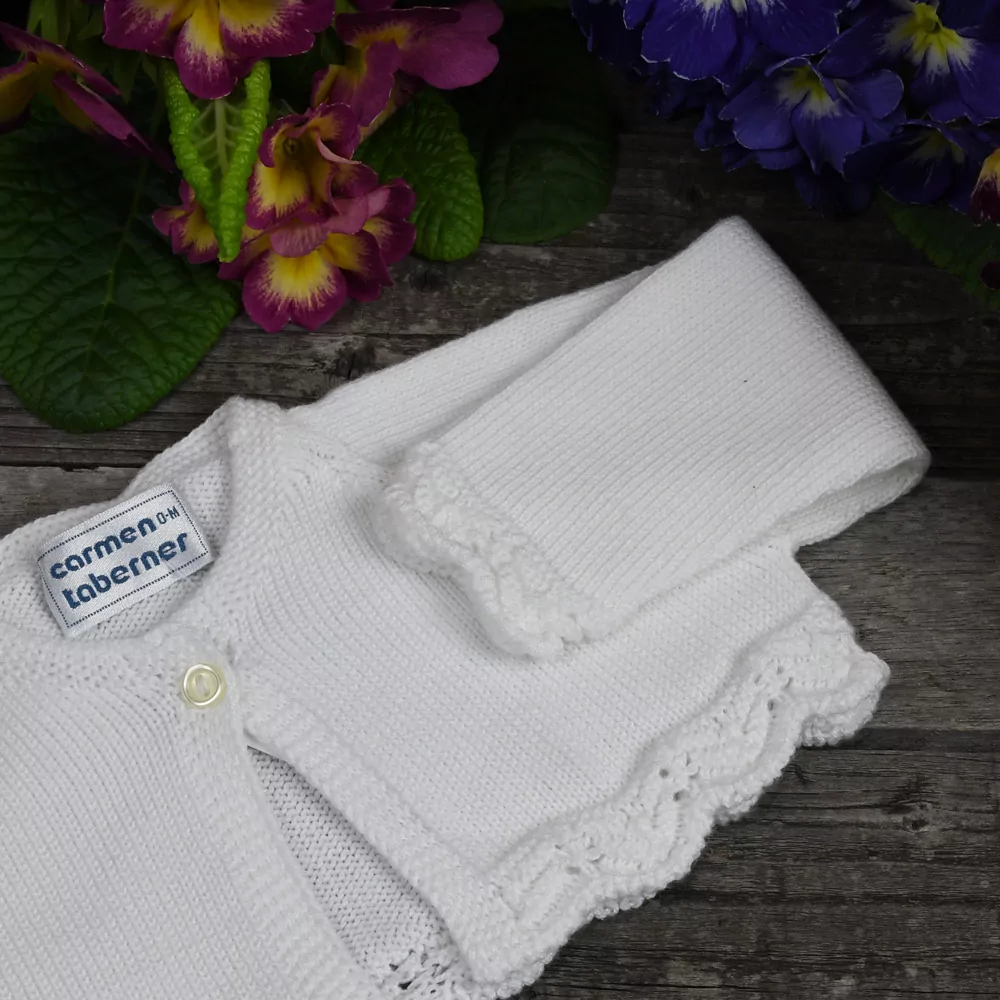 Chaqueta corta en perlé de algodón - Imagen 2