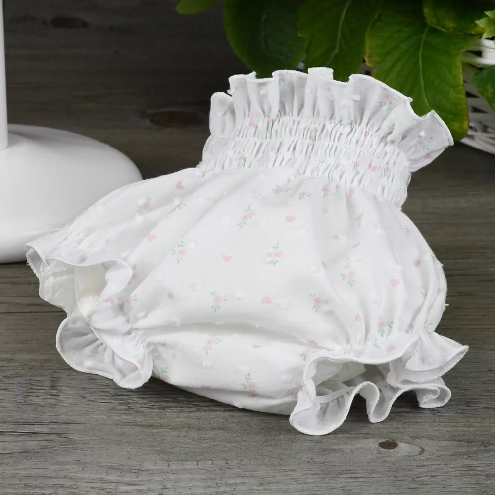 Conjunto jersey de perlé y ranita de plumeti estampada - Imagen 5