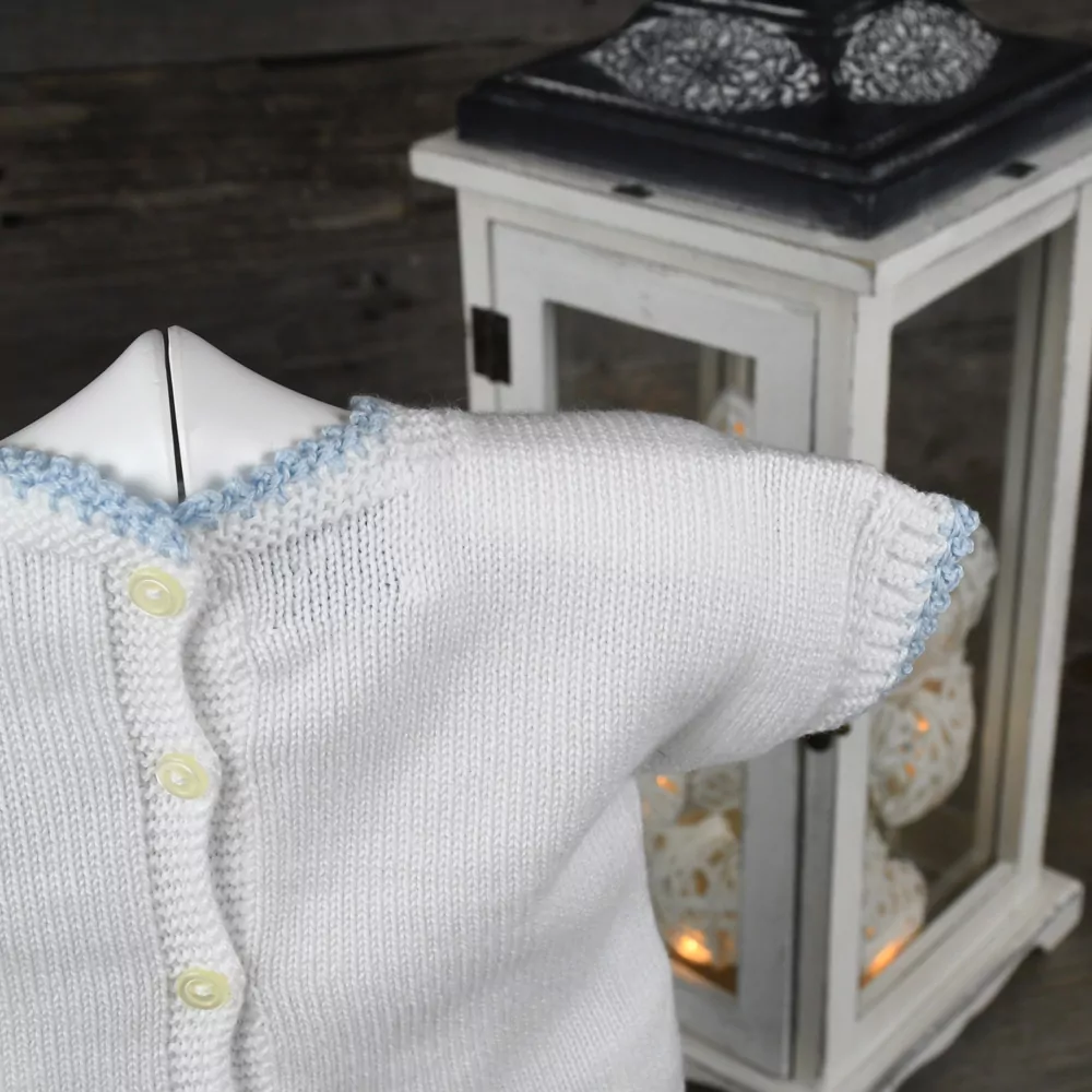 Conjunto jersey perlé y ranita estampada - Imagen 3