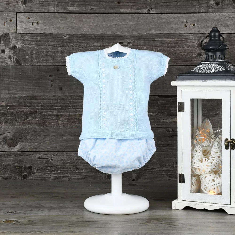 Conjunto jersey y ranita estampada