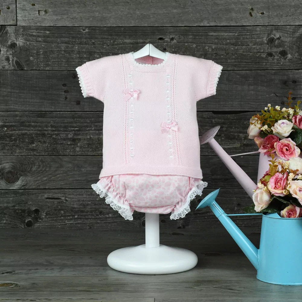 Conjunto jersey y ranita estampada