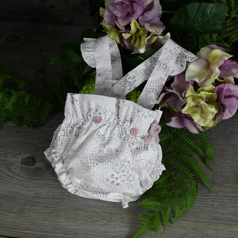 Conjunto tres piezas en rosa empolvado y marfil - Imagen 3