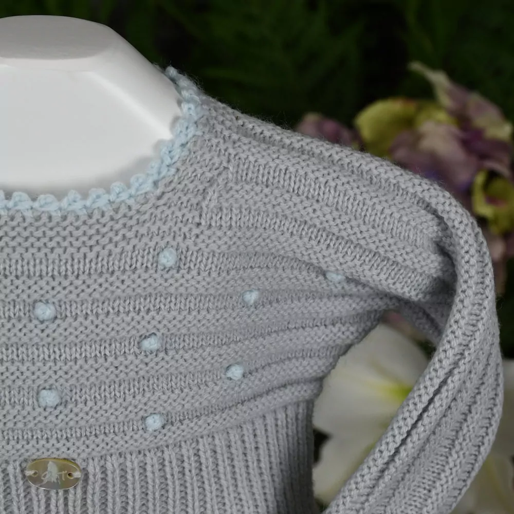 Baby knit and viyella set - Image 2