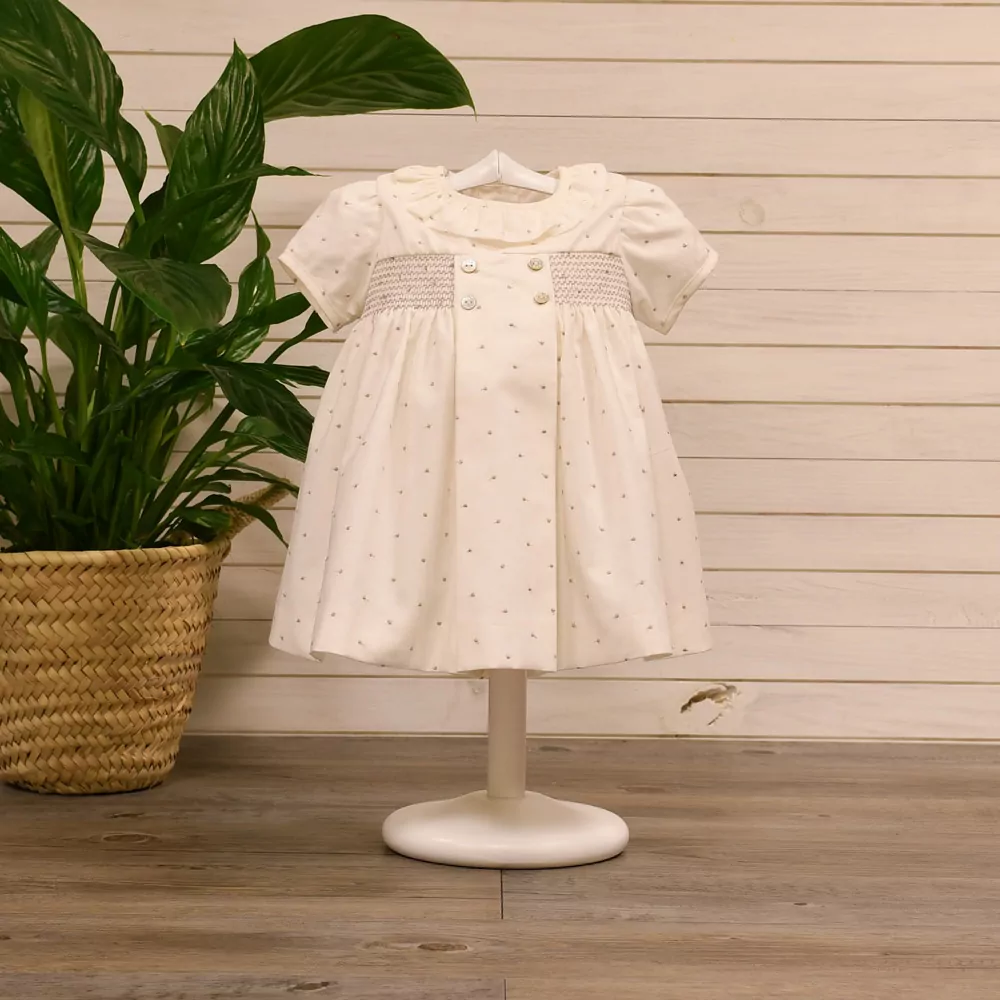Baby girls´ smocked viyella dress