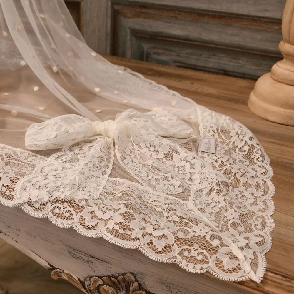 Christening tul shawl - Image 3