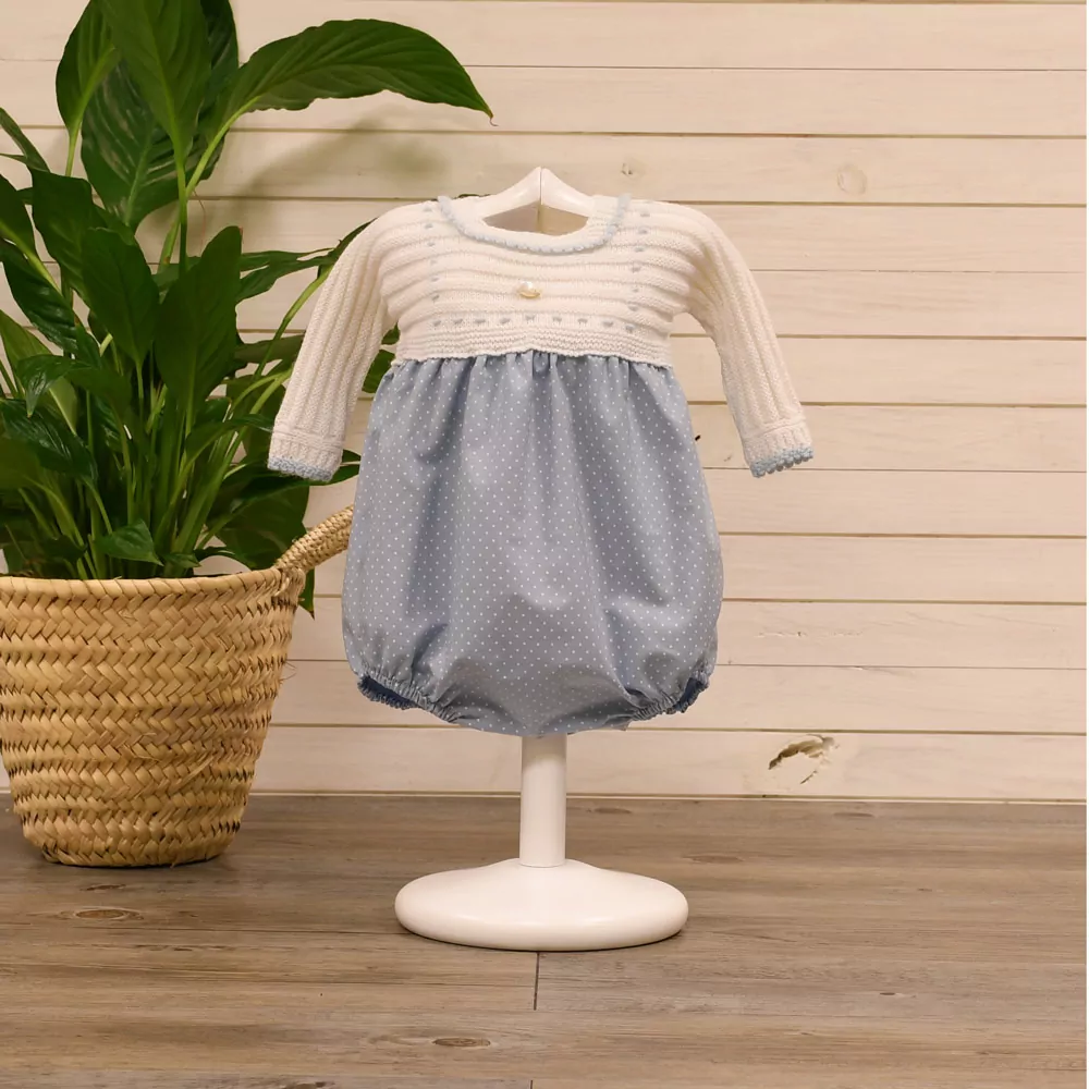 Pololo combinado punto y tela