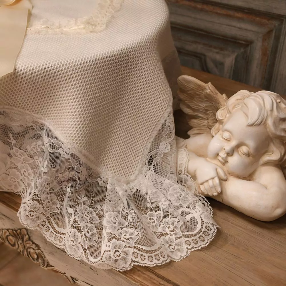 Toquilla de bebé en perlé - Imagen 5