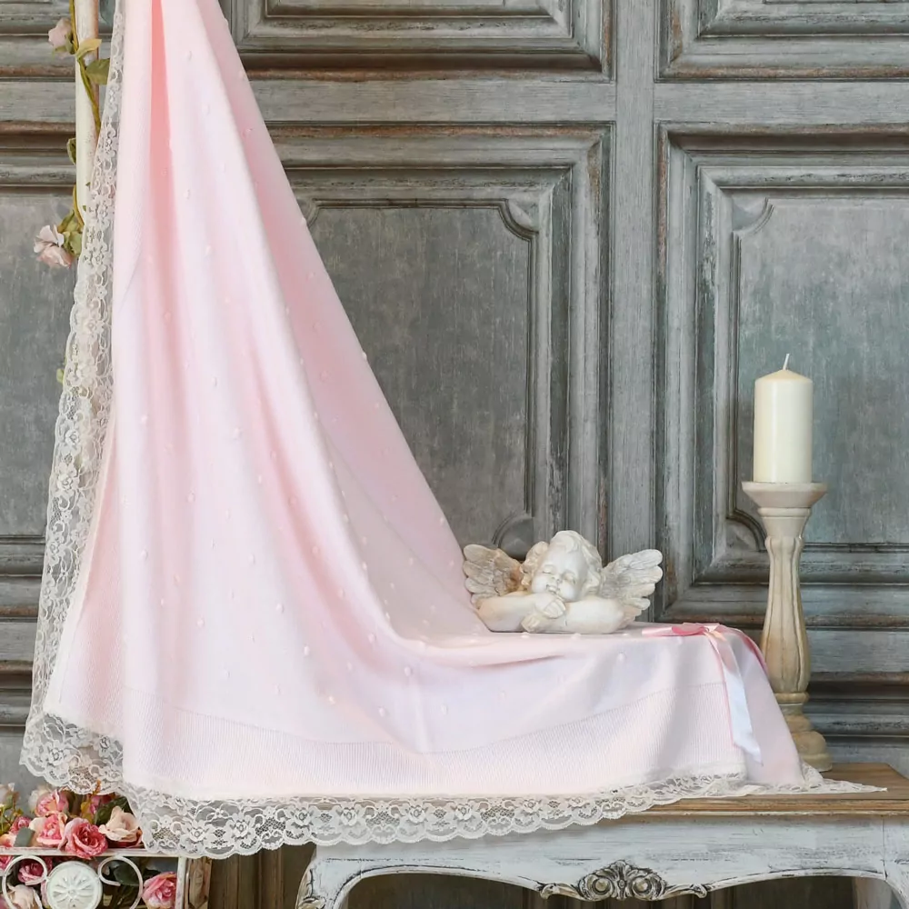 Toquilla rosa para bebé