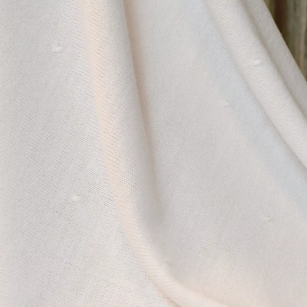 Manta o toquilla de punto en lana fina - Imagen 3