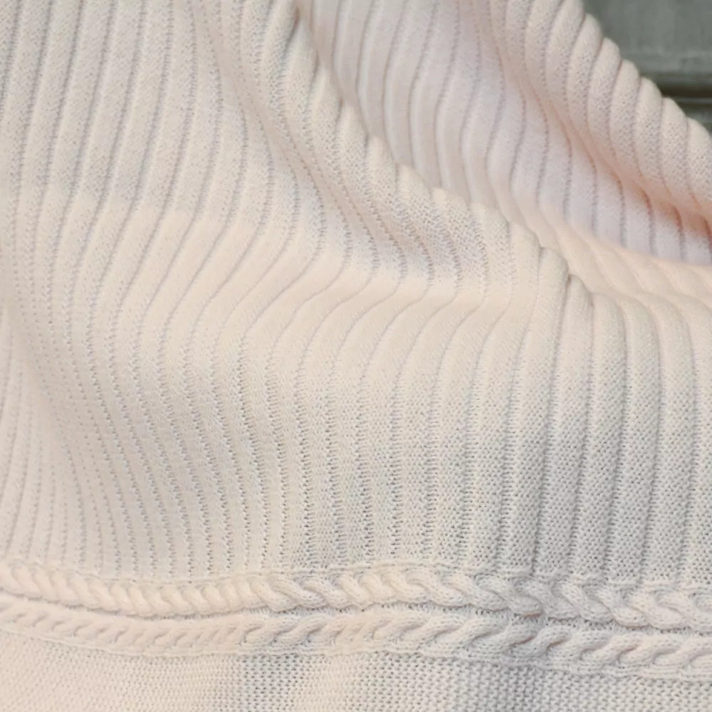 Manta bebé, toquilla de lana fina en punto de canalé - Imagen 3