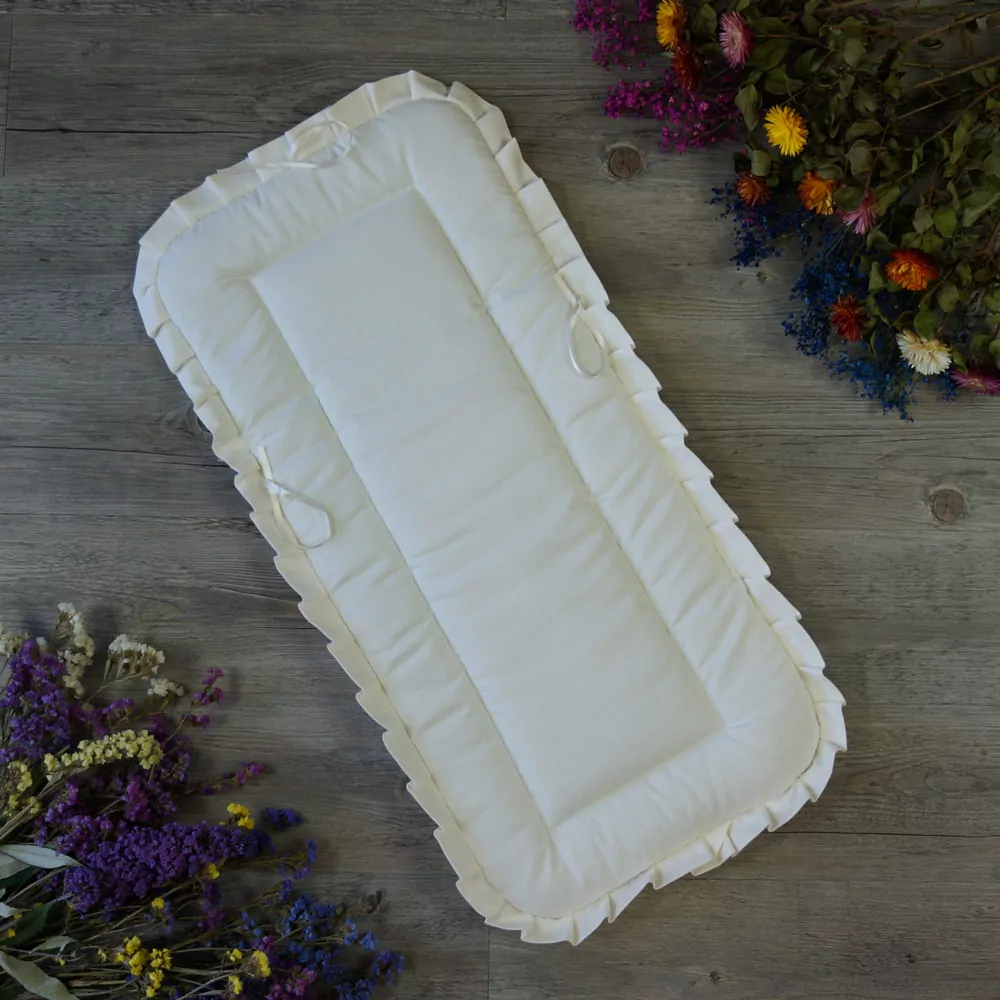 Saco lencero celeste marfil - Imagen 5