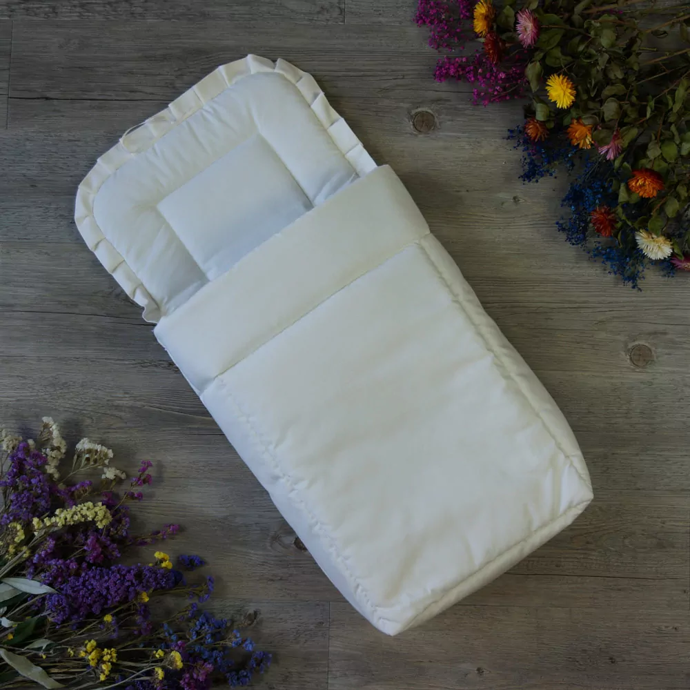 Saco lencero celeste marfil - Imagen 4