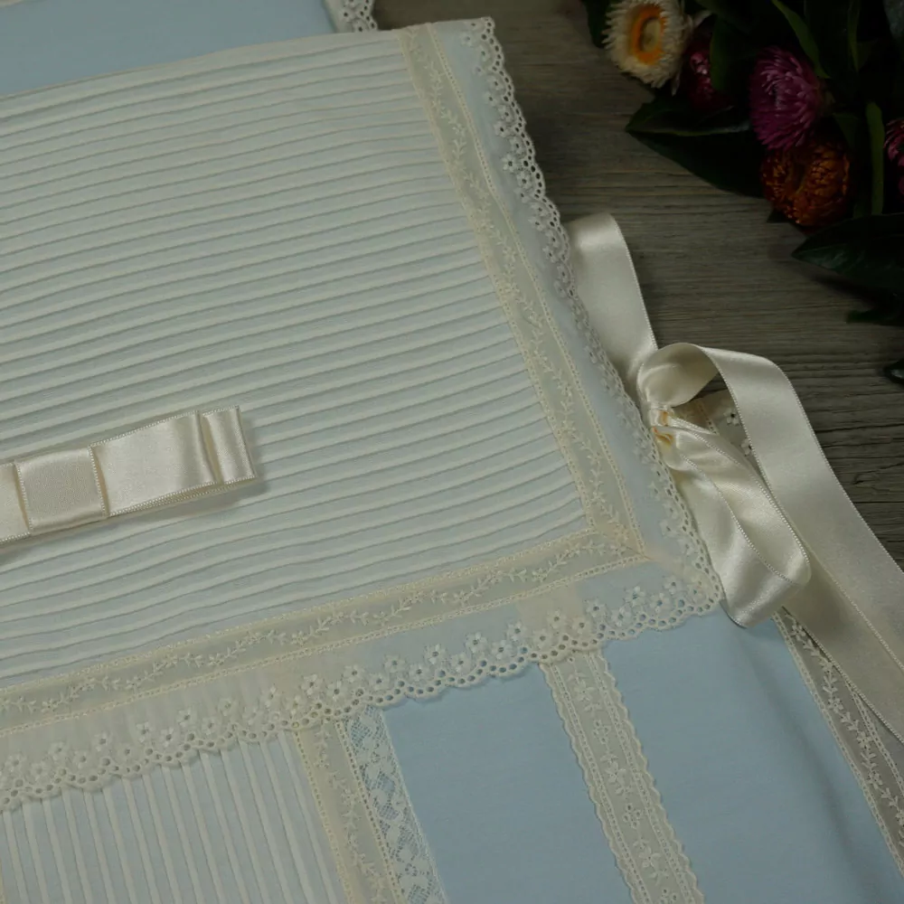 Saco lencero celeste marfil - Imagen 2